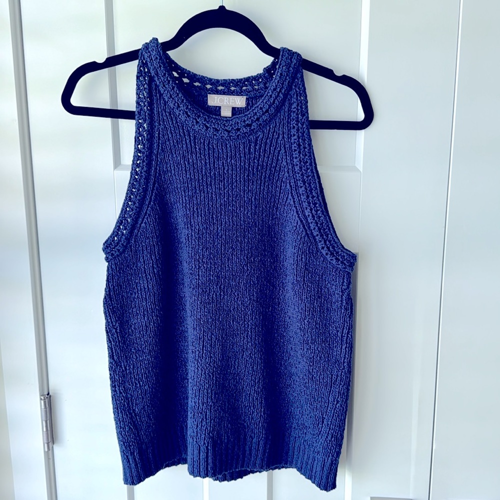 J. Crew high neck sleeveless sweater, large - Picture 2 of 7